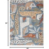 image:imageNourison Home Astra Machine Washable Ivory 33 x 5 Area Rug  Easy Clean Non Shedding Bed Room Living Room Dining Room Kitchen 3 x 5Multi Color
