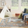 image:imageNourison Home Astra Machine Washable Ivory 33 x 5 Area Rug  Easy Clean Non Shedding Bed Room Living Room Dining Room Kitchen 3 x 5Multi Color