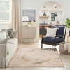 image:imageNourison Home Astra Machine Washable Ivory Blue 33 x 5 Area Rug  Easy Clean Non Shedding Bed Room Living Room Dining Room Kitchen 3 x 5Beige