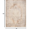 image:imageNourison Home Astra Machine Washable Ivory Blue 33 x 5 Area Rug  Easy Clean Non Shedding Bed Room Living Room Dining Room Kitchen 3 x 5Beige
