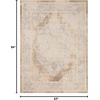 image:imageNourison Home Astra Machine Washable Ivory Blue 33 x 5 Area Rug  Easy Clean Non Shedding Bed Room Living Room Dining Room Kitchen 3 x 5Beige
