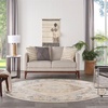 image:imageNourison Home Astra Machine Washable Ivory Blue 33 x 5 Area Rug  Easy Clean Non Shedding Bed Room Living Room Dining Room Kitchen 3 x 5Ivory Blue