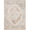 image:imageNourison Home Astra Machine Washable Ivory Blue 33 x 5 Area Rug  Easy Clean Non Shedding Bed Room Living Room Dining Room Kitchen 3 x 5Ivory Blue