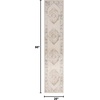 image:imageNourison Home Astra Machine Washable Ivory Blue 33 x 5 Area Rug  Easy Clean Non Shedding Bed Room Living Room Dining Room Kitchen 3 x 5Ivory Blue