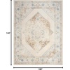 image:imageNourison Home Astra Machine Washable Ivory Blue 33 x 5 Area Rug  Easy Clean Non Shedding Bed Room Living Room Dining Room Kitchen 3 x 5Ivory Blue