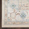image:imageNourison Home Astra Machine Washable Ivory Blue 33 x 5 Area Rug  Easy Clean Non Shedding Bed Room Living Room Dining Room Kitchen 3 x 5Ivory Blue