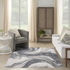 image:imageNourison Home Astra Machine Washable Ivory Blue 53 x 7 Area Rug  Easy Clean Non Shedding Bed Room Living Room Dining Room Kitchen 5 x 7Ivory Grey
