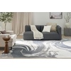 image:imageNourison Home Astra Machine Washable Ivory Blue 53 x 7 Area Rug  Easy Clean Non Shedding Bed Room Living Room Dining Room Kitchen 5 x 7Ivory Grey