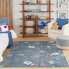 image:imageNourison Home Astra Machine Washable Ivory Multicolor 33 x 5 Area Rug  Easy Clean Non Shedding Bed Room Living Room Dining Room Kitchen 3 x 5Blue Multicolor