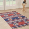 image:imageNourison Home Baja Blue Red 36 x 56 Area Rug  Easy Clean Non Shedding Bed Room Living Room Dining Room Kitchen 4 x 6Blred