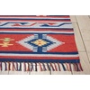 image:imageNourison Home Baja Blue Red 36 x 56 Area Rug  Easy Clean Non Shedding Bed Room Living Room Dining Room Kitchen 4 x 6Blred