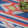 image:imageNourison Home Baja Blue Red 36 x 56 Area Rug  Easy Clean Non Shedding Bed Room Living Room Dining Room Kitchen 4 x 6Blred