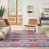 image:imageNourison Home Baja Blue Red 36 x 56 Area Rug  Easy Clean Non Shedding Bed Room Living Room Dining Room Kitchen 4 x 6Blred
