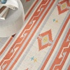 image:imageNourison Home Baja Blue Red 36 x 56 Area Rug  Easy Clean Non Shedding Bed Room Living Room Dining Room Kitchen 4 x 6IVGrey