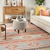 image:imageNourison Home Baja Blue Red 36 x 56 Area Rug  Easy Clean Non Shedding Bed Room Living Room Dining Room Kitchen 4 x 6IVGrey