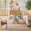 image:imageNourison Home Baja Blue Red 36 x 56 Area Rug  Easy Clean Non Shedding Bed Room Living Room Dining Room Kitchen 4 x 6IVGrey
