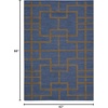 image:imageNourison Home Bbl3 Maze Ocean Rectangle Area Rug 3Feet 6Inches by 5Feet 6Inches 36 x 56Ocean