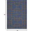 image:imageNourison Home Bbl3 Maze Ocean Rectangle Area Rug 3Feet 6Inches by 5Feet 6Inches 36 x 56Ocean