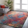 image:imageNourison Home Celestial Sealife 3 x 5 Area Rug  Easy Clean Non Shedding Bed Room Living Room Dining Room Kitchen 3 x 5Atlantic