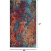 image:imageNourison Home Celestial Sealife 3 x 5 Area Rug  Easy Clean Non Shedding Bed Room Living Room Dining Room Kitchen 3 x 5Atlantic