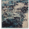 image:imageNourison Home Celestial Sealife 3 x 5 Area Rug  Easy Clean Non Shedding Bed Room Living Room Dining Room Kitchen 3 x 5Ivory Teal Blue