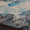 image:imageNourison Home Celestial Sealife 3 x 5 Area Rug  Easy Clean Non Shedding Bed Room Living Room Dining Room Kitchen 3 x 5Ivory Teal Blue