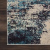 image:imageNourison Home Celestial Sealife 3 x 5 Area Rug  Easy Clean Non Shedding Bed Room Living Room Dining Room Kitchen 3 x 5Ivory Teal Blue