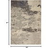 image:imageNourison Home Celestial Sealife 3 x 5 Area Rug  Easy Clean Non Shedding Bed Room Living Room Dining Room Kitchen 3 x 5IvoryGrey