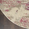 image:imageNourison Home Celestial Sealife 3 x 5 Area Rug  Easy Clean Non Shedding Bed Room Living Room Dining Room Kitchen 3 x 5IvoryPink