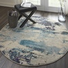 image:imageNourison Home Celestial Sealife 3 x 5 Area Rug  Easy Clean Non Shedding Bed Room Living Room Dining Room Kitchen 3 x 5IvoryTeal Blue