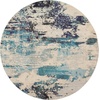 image:imageNourison Home Celestial Sealife 3 x 5 Area Rug  Easy Clean Non Shedding Bed Room Living Room Dining Room Kitchen 3 x 5IvoryTeal Blue