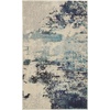 image:imageNourison Home Celestial Sealife 3 x 5 Area Rug  Easy Clean Non Shedding Bed Room Living Room Dining Room Kitchen 3 x 5IvoryTeal Blue