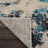 image:imageNourison Home Celestial Sealife 3 x 5 Area Rug  Easy Clean Non Shedding Bed Room Living Room Dining Room Kitchen 3 x 5IvoryTeal Blue