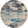 image:imageNourison Home Celestial Sealife 3 x 5 Area Rug  Easy Clean Non Shedding Bed Room Living Room Dining Room Kitchen 3 x 5IvoryTeal Blue