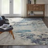 image:imageNourison Home Celestial Sealife 3 x 5 Area Rug  Easy Clean Non Shedding Bed Room Living Room Dining Room Kitchen 3 x 5IvoryTeal Blue