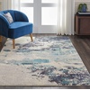 image:imageNourison Home Celestial Sealife 3 x 5 Area Rug  Easy Clean Non Shedding Bed Room Living Room Dining Room Kitchen 3 x 5IvoryTeal Blue