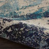 image:imageNourison Home Celestial Sealife 3 x 5 Area Rug  Easy Clean Non Shedding Bed Room Living Room Dining Room Kitchen 3 x 5IvoryTeal Blue