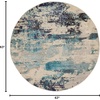 image:imageNourison Home Celestial Sealife 3 x 5 Area Rug  Easy Clean Non Shedding Bed Room Living Room Dining Room Kitchen 3 x 5IvoryTeal Blue