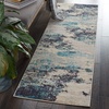 image:imageNourison Home Celestial Sealife 3 x 5 Area Rug  Easy Clean Non Shedding Bed Room Living Room Dining Room Kitchen 3 x 5IvoryTeal Blue