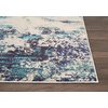 image:imageNourison Home Celestial Sealife 3 x 5 Area Rug  Easy Clean Non Shedding Bed Room Living Room Dining Room Kitchen 3 x 5IvoryTeal Blue