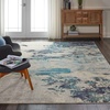 image:imageNourison Home Celestial Sealife 3 x 5 Area Rug  Easy Clean Non Shedding Bed Room Living Room Dining Room Kitchen 3 x 5IvoryTeal Blue