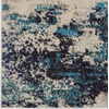 image:imageNourison Home Celestial Sealife 3 x 5 Area Rug  Easy Clean Non Shedding Bed Room Living Room Dining Room Kitchen 3 x 5IvoryTeal Blue