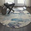 image:imageNourison Home Celestial Sealife 3 x 5 Area Rug  Easy Clean Non Shedding Bed Room Living Room Dining Room Kitchen 3 x 5IvoryTeal Blue