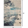 image:imageNourison Home Celestial Sealife 3 x 5 Area Rug  Easy Clean Non Shedding Bed Room Living Room Dining Room Kitchen 3 x 5IvoryTeal Blue