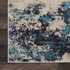 image:imageNourison Home Celestial Sealife 3 x 5 Area Rug  Easy Clean Non Shedding Bed Room Living Room Dining Room Kitchen 3 x 5IvoryTeal Blue