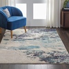 image:imageNourison Home Celestial Sealife 3 x 5 Area Rug  Easy Clean Non Shedding Bed Room Living Room Dining Room Kitchen 3 x 5IvoryTeal Blue