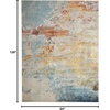 image:imageNourison Home Celestial Sealife 3 x 5 Area Rug  Easy Clean Non Shedding Bed Room Living Room Dining Room Kitchen 3 x 5Sealife