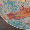 image:imageNourison Home Celestial Sealife 3 x 5 Area Rug  Easy Clean Non Shedding Bed Room Living Room Dining Room Kitchen 3 x 5Sealife