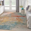 image:imageNourison Home Celestial Sealife 3 x 5 Area Rug  Easy Clean Non Shedding Bed Room Living Room Dining Room Kitchen 3 x 5Sealife
