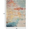 image:imageNourison Home Celestial Sealife 3 x 5 Area Rug  Easy Clean Non Shedding Bed Room Living Room Dining Room Kitchen 3 x 5Sealife